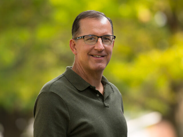 Michael Evans, chaplain at Valley View Village, poses for a picture.